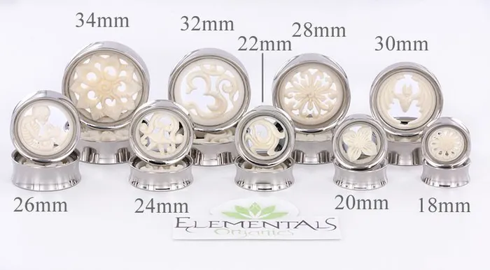 Elementals Organics Vibrators DRAGON Bone SYNTHESIS PLUGS 22mm 34mm Price Per 1