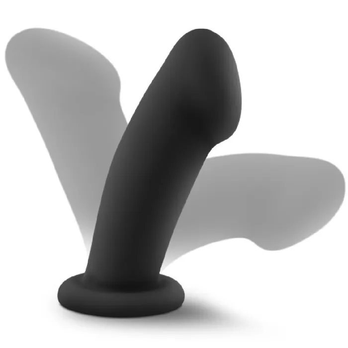 Elvira Firm Thick Silicone 6 Inch Dildo Black Blush Anal