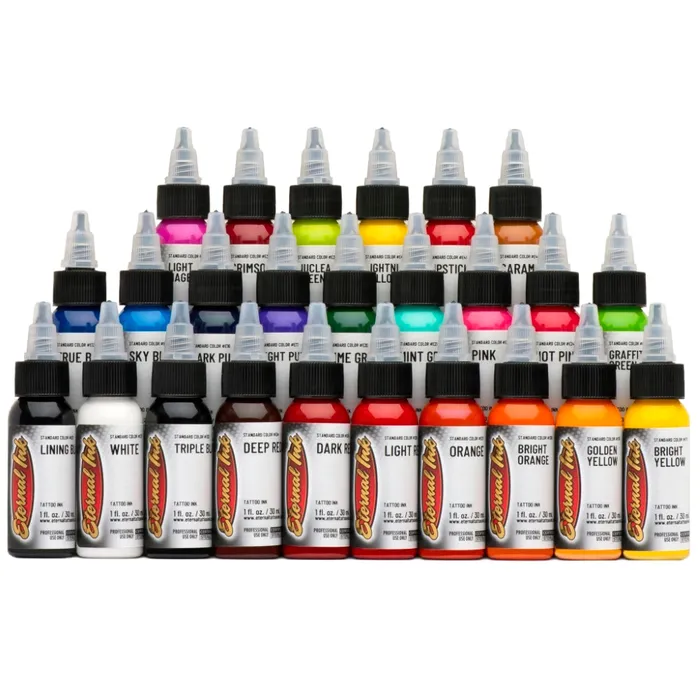 Eternal Anal Top 25 Color Set 2oz Bottles Eternal Tattoo Ink