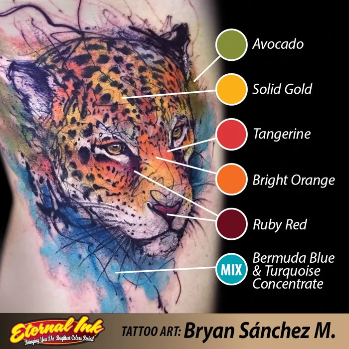 Eternal Male Sex Toys Bright Orange Eternal Tattoo Ink Pick Size