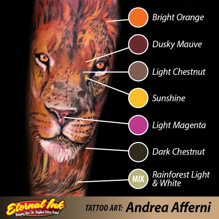 Eternal Male Sex Toys Bright Orange Eternal Tattoo Ink Pick Size