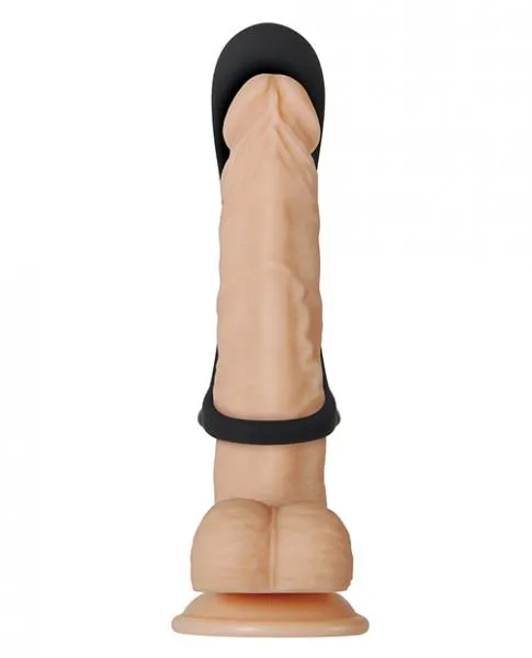 Evolved Novelties Cock Armor Vibrating Black Cock Ring and Penis Support Male Sex Toys