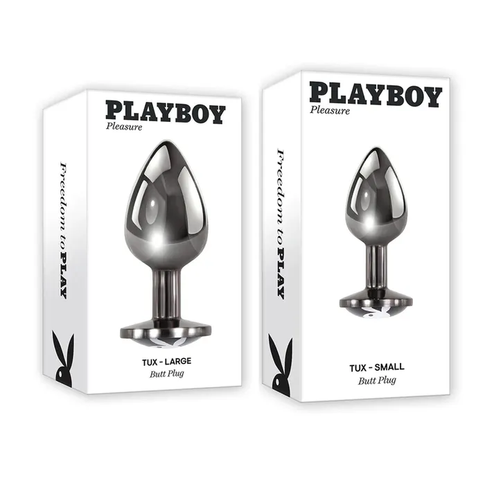 Evolved Novelties Male Sex Toys Playboy Tux Metal Anal Plug 2 Sizes Available Evolved Novelties Male Sex Toys Playboy Tux Metal Anal Plug 2 Sizes Available
