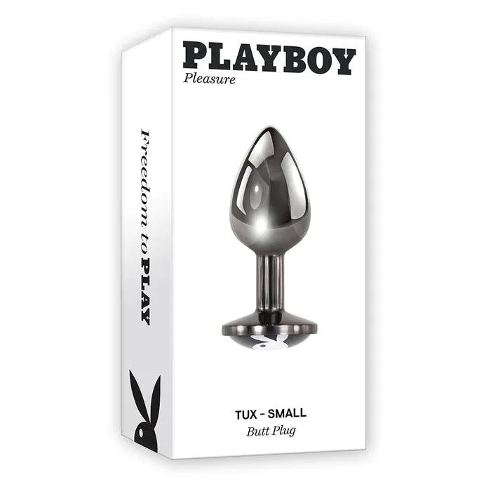 Evolved Novelties Male Sex Toys Playboy Tux Metal Anal Plug 2 Sizes Available