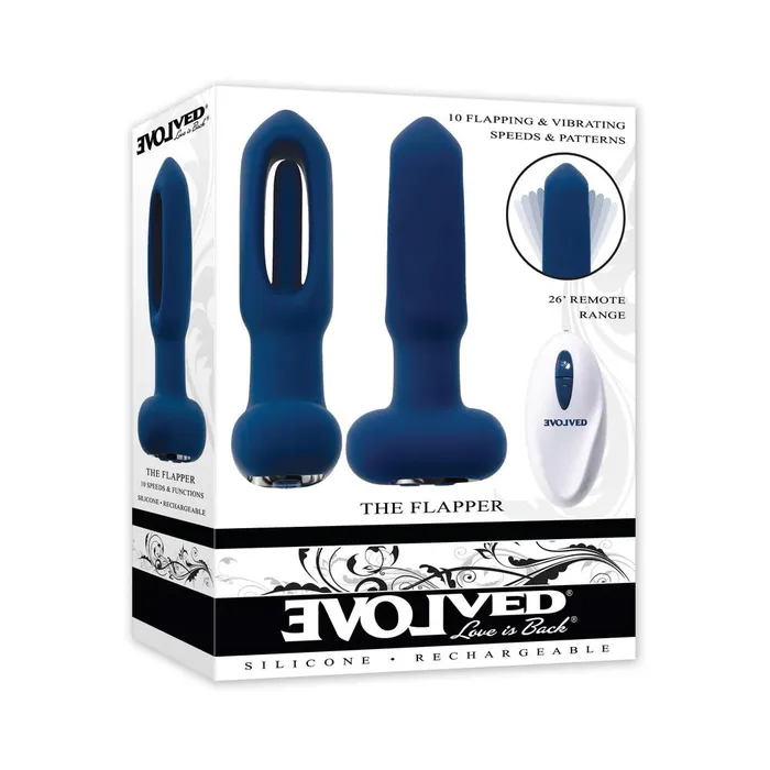 Evolved The Flapper Rechargeable Flapping Vibrator with Remote Evolved Novelties Female Sex Toys