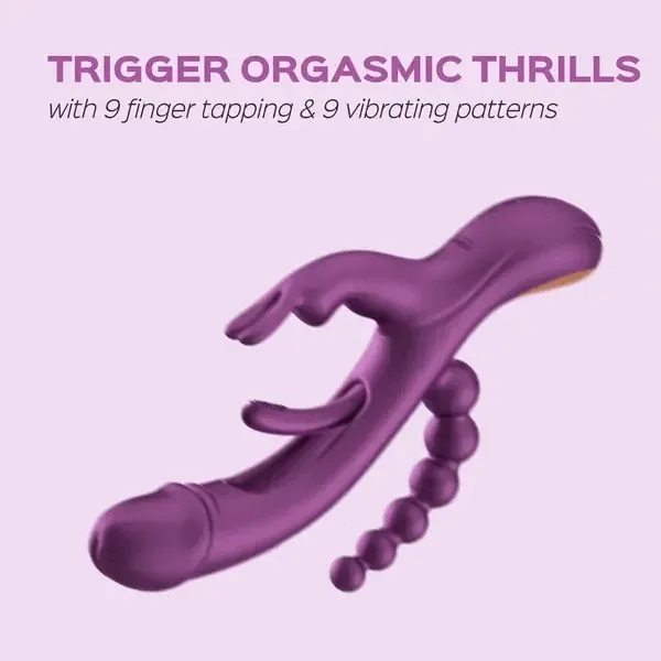 Female Sex Toys Honey Play Box Trilux AppControlled Kinky Finger Rabbit Vibrator with Anal Beads