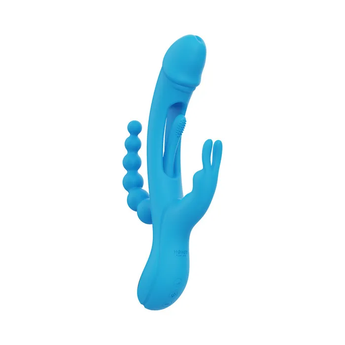 Female Sex Toys Honey Play Box Trilux AppControlled Kinky Finger Rabbit Vibrator with Anal Beads