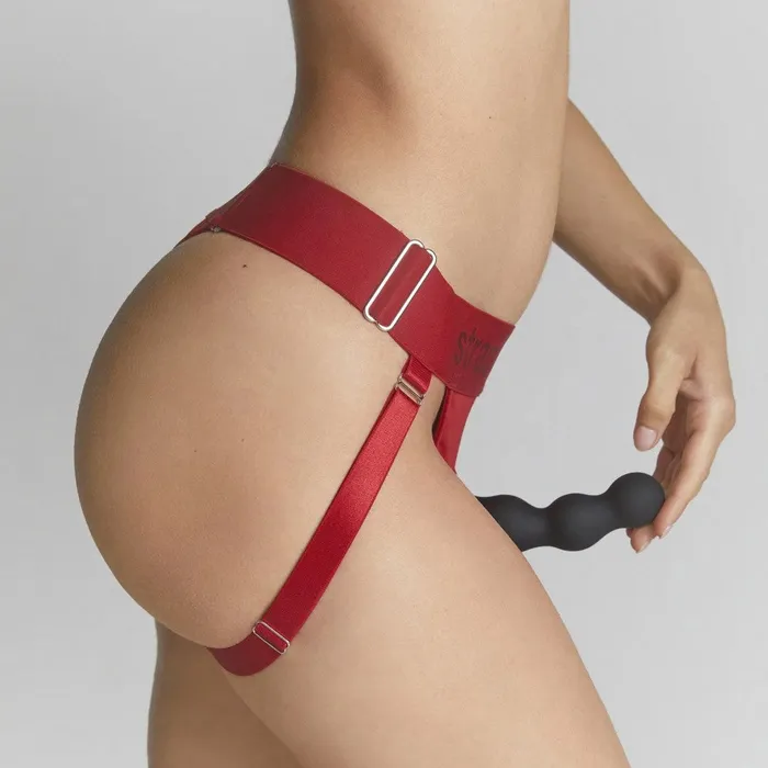 Female Sex Toys Lovely Planet Unique Strap On Me Double Penetration Harnesses Red