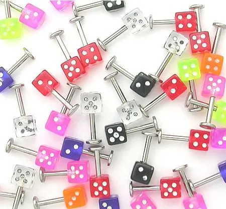 Female Sex Toys Painful Pleasures 14g 516 Labret Studs with Dice Price Per 10 Female Sex Toys Painful Pleasures 14g 516 Labret Studs with Dice Price Per 10