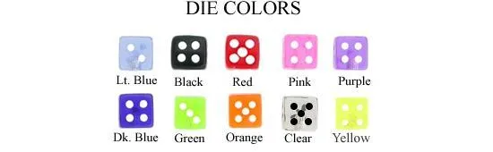 Female Sex Toys Painful Pleasures 14g 516 Labret Studs with Dice Price Per 10