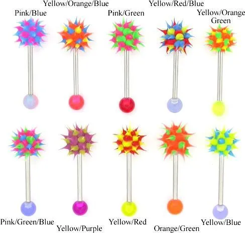Female Sex Toys Painful Pleasures 14g 58 Koosh Mix Straight Barbell Price Per 10