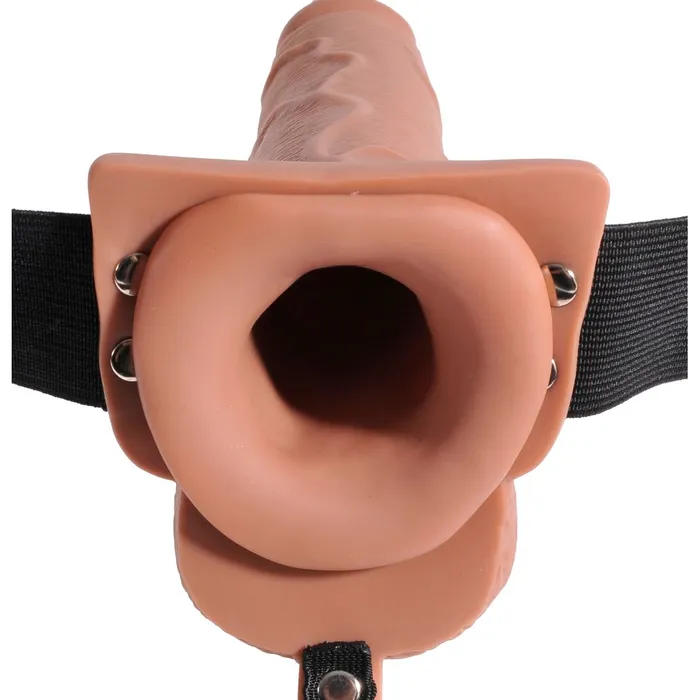 Female Sex Toys Pipedream Products Fetish Fantasy Hollow Squirting Dildo 75 Inch wBalls Strapon Harness Caramel