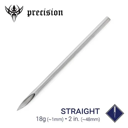 Female Sex Toys Precision Needles 18g Precision Sterilized 2 Body Piercing Needles Box of 100