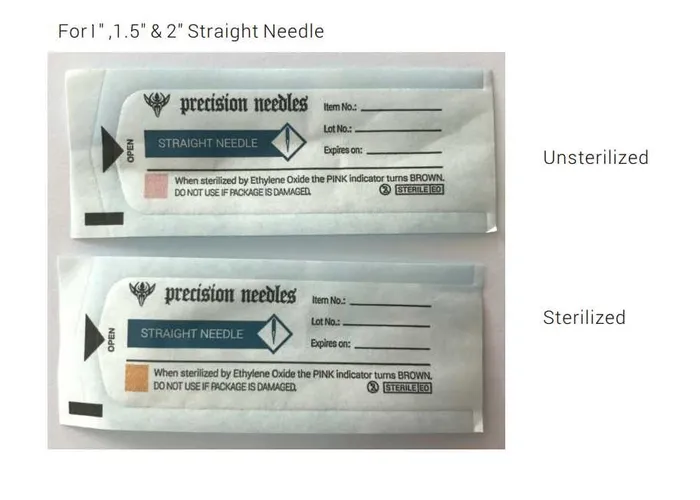 Female Sex Toys Precision Needles 18g Precision Sterilized 2 Body Piercing Needles Box of 100