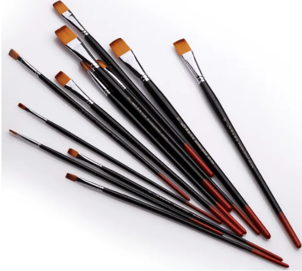 Flat Weasel Hair Paintbrush Price Per 1 Bomei Vibrators