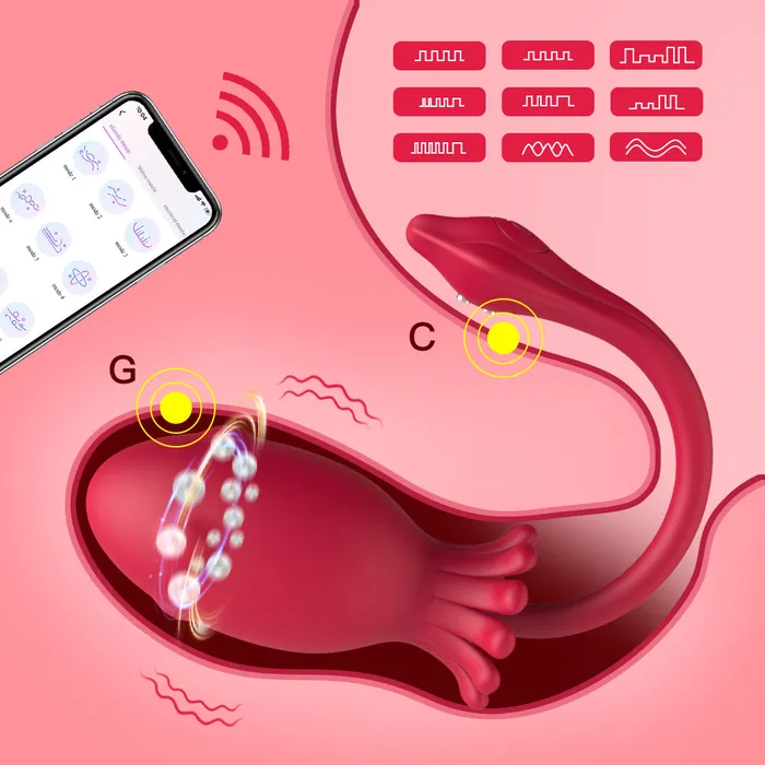 FunMates Couples Octopus Jumping Eggs for Couples Singles APP control