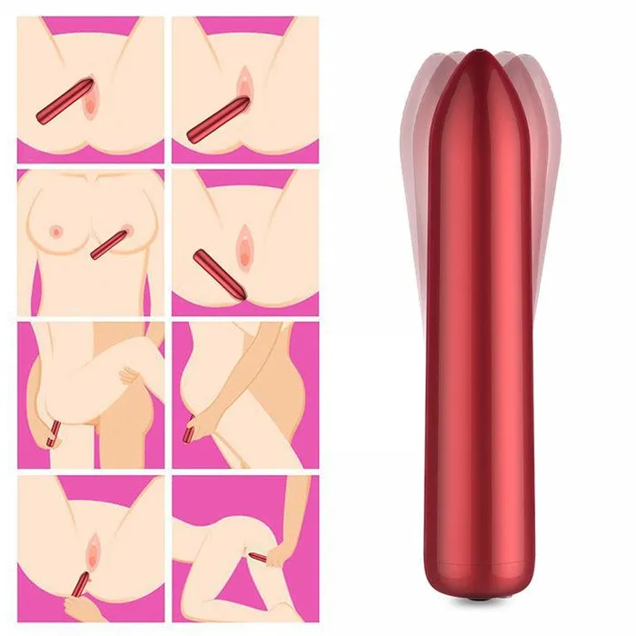 FUNMATES Female Sex Toys 16 Speeds Mini Bullet Vibrator Toy for Women