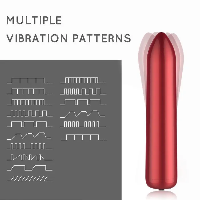 FUNMATES Female Sex Toys 16 Speeds Mini Bullet Vibrator Toy for Women