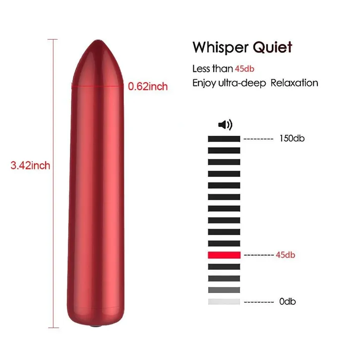 FUNMATES Female Sex Toys 16 Speeds Mini Bullet Vibrator Toy for Women