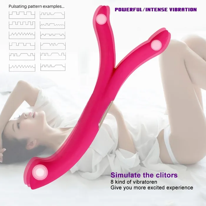 FUNMATES Vibrators Y Shape Triple Vibrator for Couples