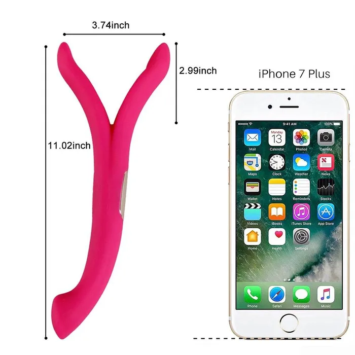 FUNMATES Vibrators Y Shape Triple Vibrator for Couples