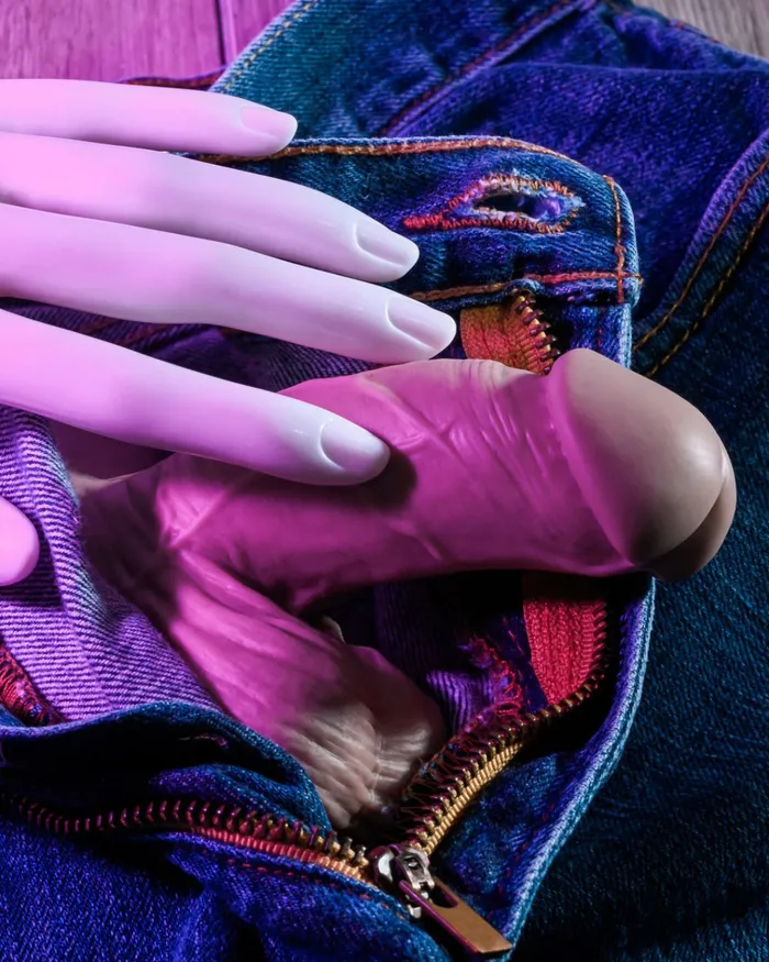 Gender X 4 Inch Ultra Realistic Silicone Packer with Wide Base Vanilla Evolved Novelties Anal
