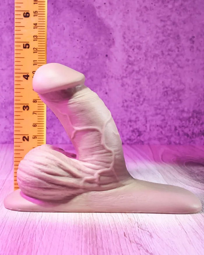 Gender X 4 Inch Ultra Realistic Silicone Packer with Wide Base Vanilla Evolved Novelties Anal