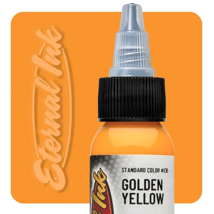 Golden Yellow Eternal Tattoo Ink Pick Your Size Eternal Male Sex Toys