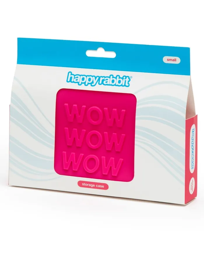 Happy Rabbit WOW Small Silicone Zipper Storage Case Lovehoney Female Sex Toys