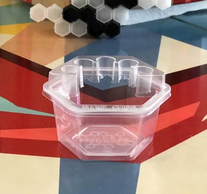 Hive Caps Vibrators Hive Cups 50 Rinse Cups and 50 Cartridge Holder Lids