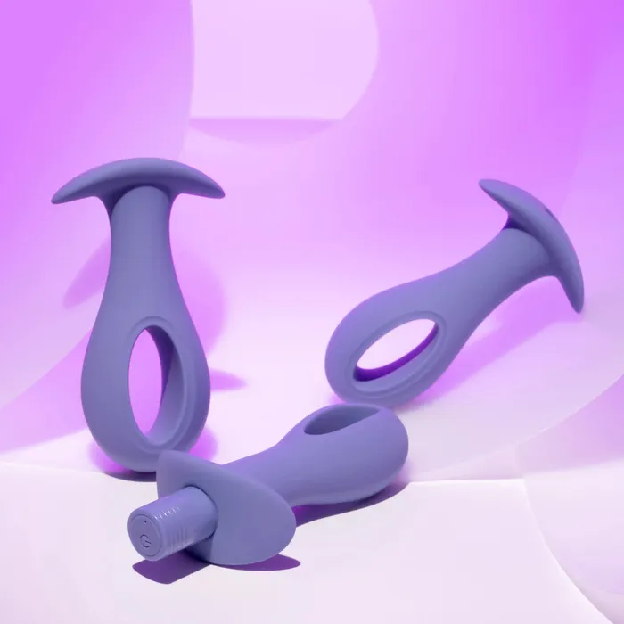 Hole Punch Vibrating 3 Piece Anal Training Set Evolved Novelties Anal