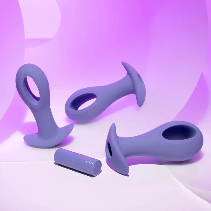 Hole Punch Vibrating 3 Piece Anal Training Set Evolved Novelties Anal