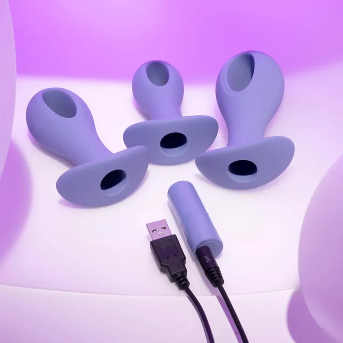 Hole Punch Vibrating 3 Piece Anal Training Set Evolved Novelties Anal