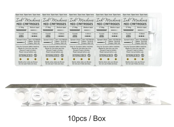 Ink Machines Female Sex Toys Ink Machines NeoCartridge Needles Box of 10