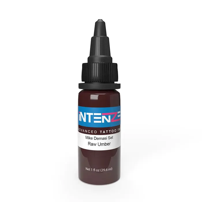 Intenze Male Sex Toys Raw Umber Mike Demasi Series Intenze Tattoo Ink 1oz Bottle