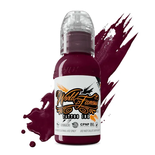 Jay Freestyle Water Colors Set World Famous Tattoo Ink 1oz World Famous Anal