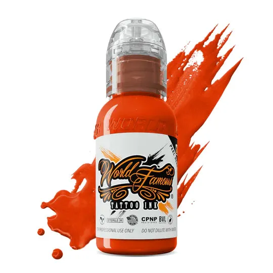 Jay Freestyle Water Colors Set World Famous Tattoo Ink 1oz World Famous Anal