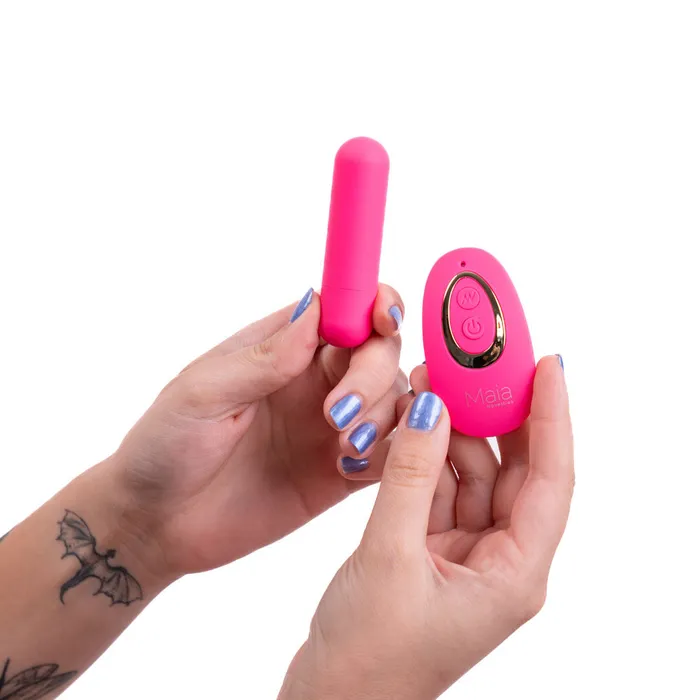 JESSI Remote Rechargeable Super Charged Mini Bullet PINK Maia Toys Female Sex Toys