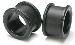 Kaos Anal Black Silicone Tunnel by Kaos Softwear 0g up to 2 Price Per Pair