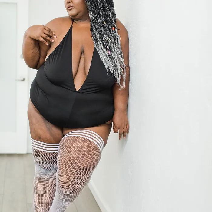 Kixies Vibrators Kixies Sammy Classic White Fishnet Thigh Highs sizes AD