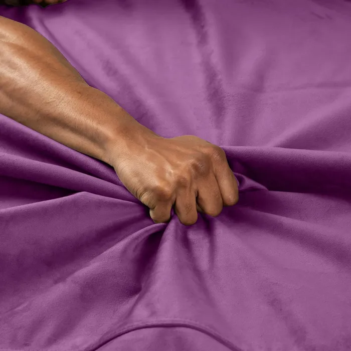 Liberator Vibrators Liberator Fascinator Throw Travel Sized Velvety Sex Blanket Purple