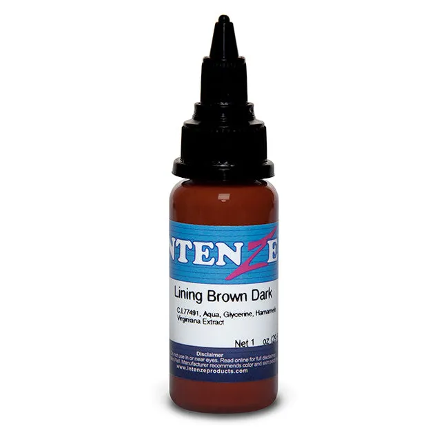 Lining Brown Dark Intenze Color Lining Series 1oz Bottle Intenze Male Sex Toys