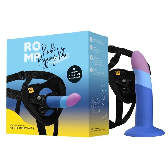 Lovehoney Romp Piccolo First Time Pegging Kit Strap on Harness Dildo Female Sex Toys
