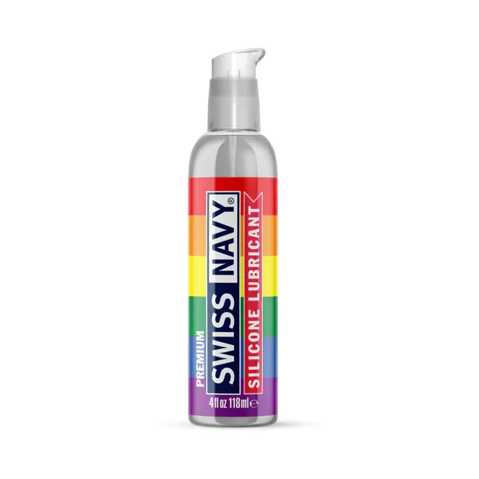 Lubricants Swiss Navy Premium Silicone Pride Lubricant 4 oz MD Science Lab LLC
