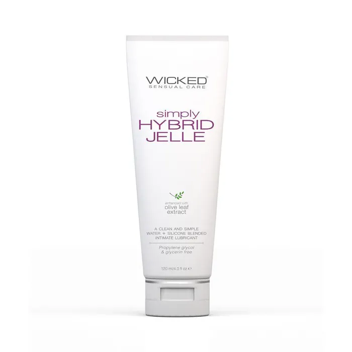 Lubricants Wicked SBO Pictures Inc Wicked Simply Hybrid Jelle Lubricant 4 oz 120 mL
