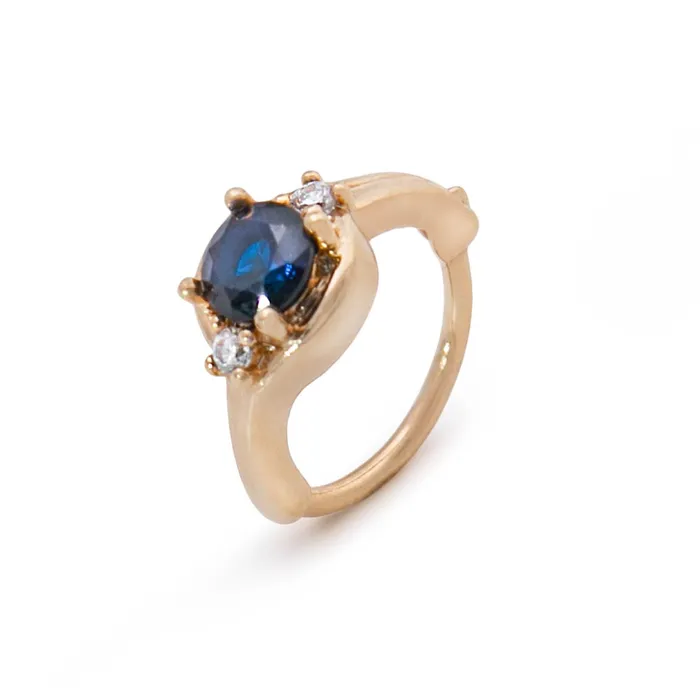 Male Sex Toys 18g 38 Gold Plated Sapphire Regality Clicker Ring Painful Pleasures Male Sex Toys 18g 38 Gold Plated Sapphire Regality Clicker Ring Painful Pleasures