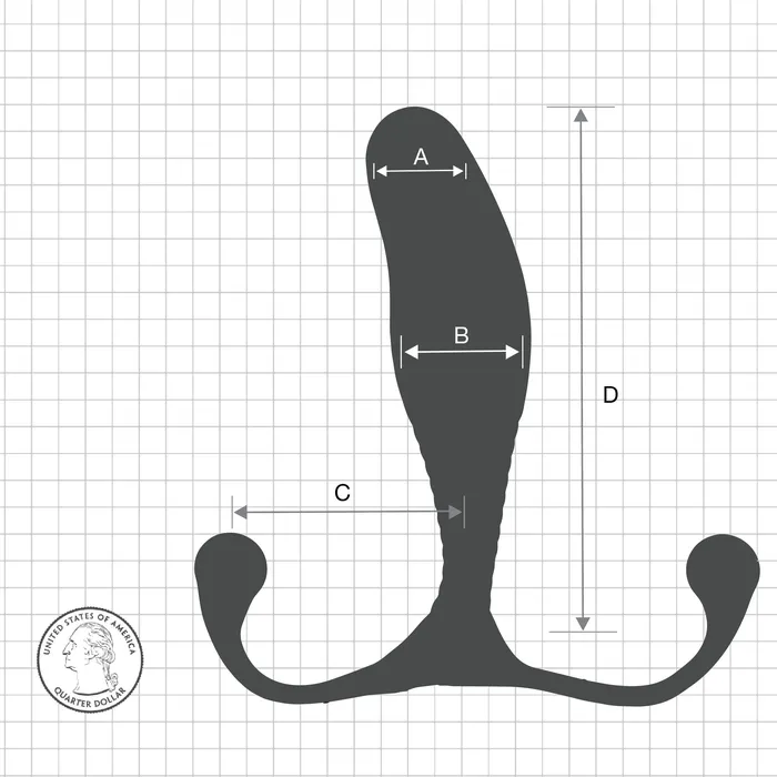 Male Sex Toys Aneros Aneros MGX Trident HandsFree Prostate Stimulator