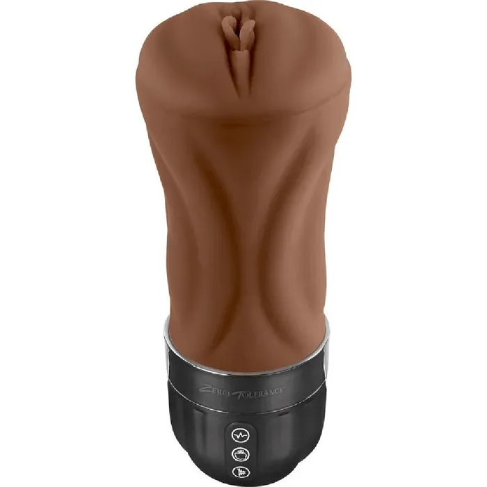 Male Sex Toys Evolved Novelties Tight Lipped Vibrating Chocolate Stroker with Suction Free Movie Download