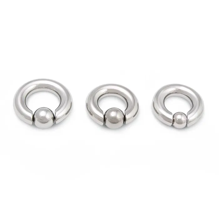 Male Sex Toys Painful Pleasures 0g Snap Fit Steel Captive Bead Ring Price Per 1