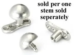Male Sex Toys Painful Pleasures 14g 12g Internally Threaded 4mm Half Ball Price Per 1